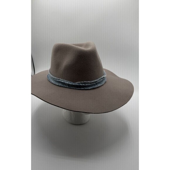 Anthropologie Marlow Rancher Felt Hat Gray Wool Preppy Western One Size New main image 6